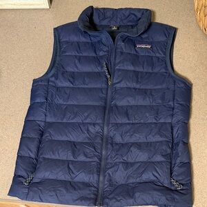 Patagonia Navy Puffer Vest Boys